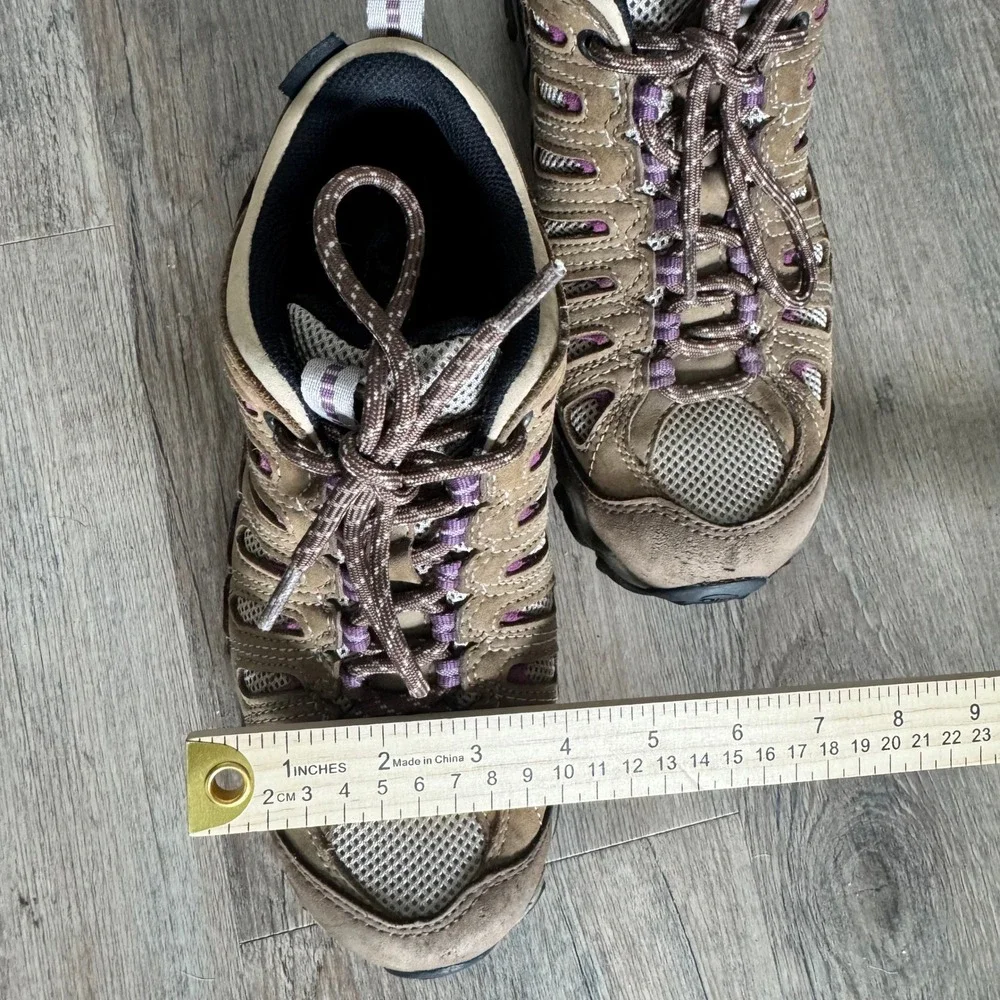 Oboz Sawtooth II Low B-DRY Waterproof Hiking Shoes Brown Purple Womens 8.5